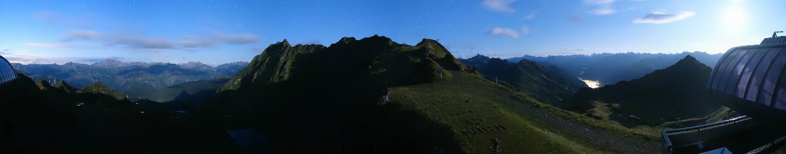 Silvretta Montafon Panorama Bahn am Hochjoch