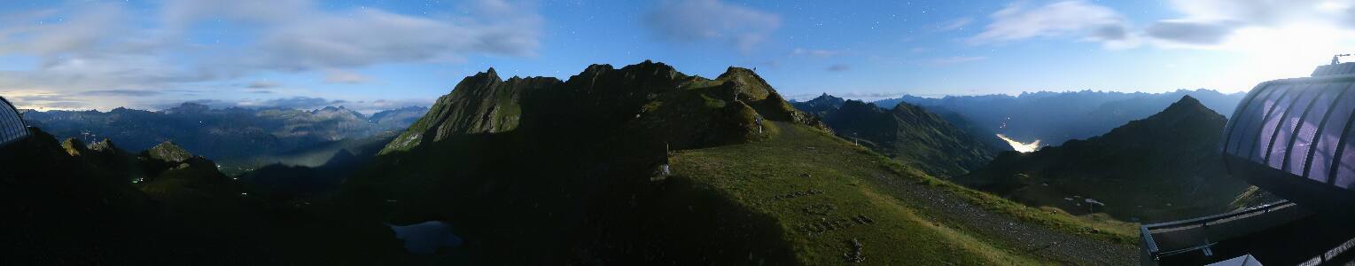 Silvretta Montafon Panorama Bahn am Hochjoch
