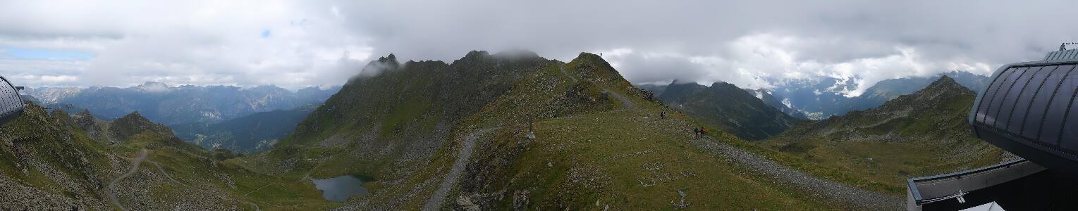 Silvretta Montafon Panorama Bahn am Hochjoch