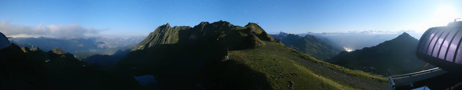 Silvretta Montafon Panorama Bahn am Hochjoch