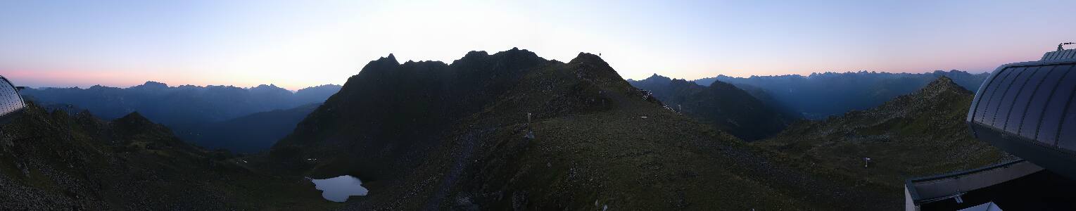 Silvretta Montafon Panorama Bahn am Hochjoch