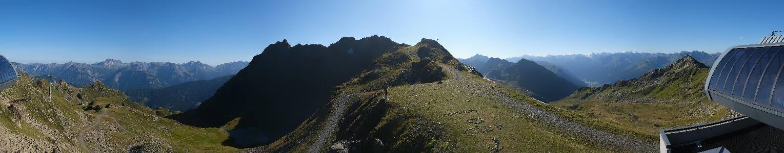 Silvretta Montafon Panorama Bahn am Hochjoch