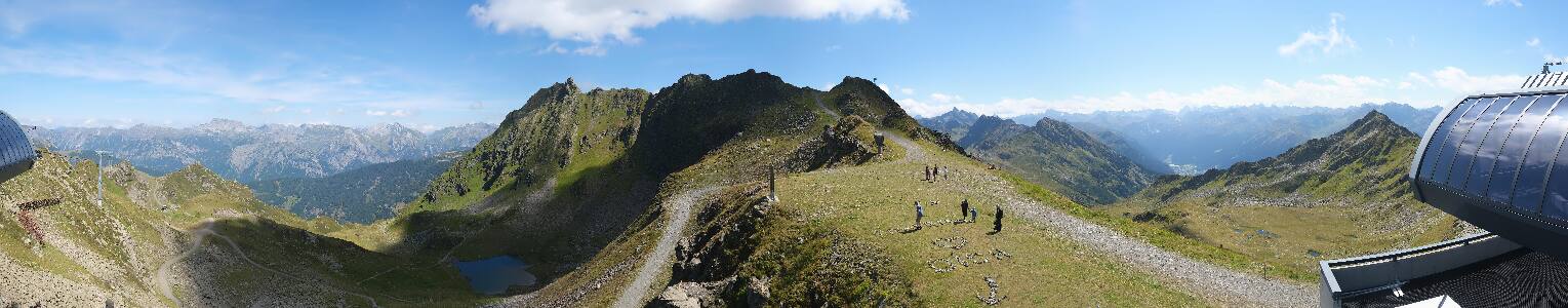 Silvretta Montafon Panorama Bahn am Hochjoch