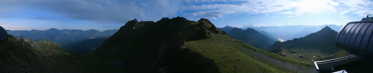 Silvretta Montafon Panorama Bahn am Hochjoch