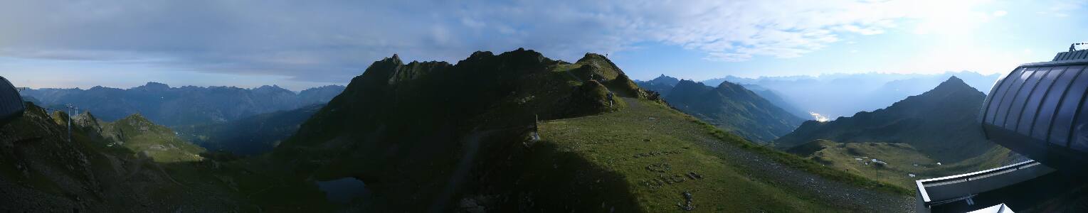Silvretta Montafon Panorama Bahn am Hochjoch