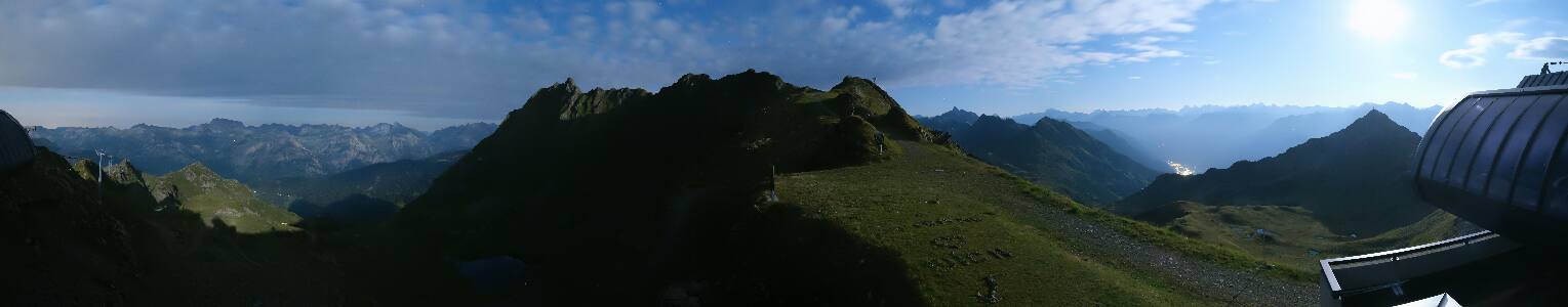 Silvretta Montafon Panorama Bahn am Hochjoch