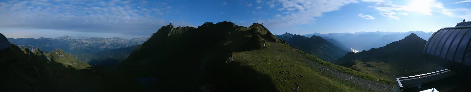 Silvretta Montafon Panorama Bahn am Hochjoch