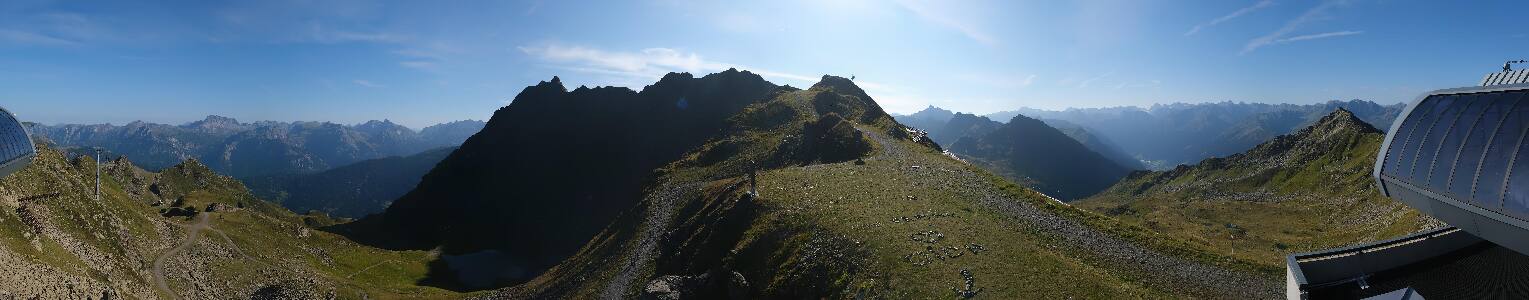 Silvretta Montafon Panorama Bahn am Hochjoch