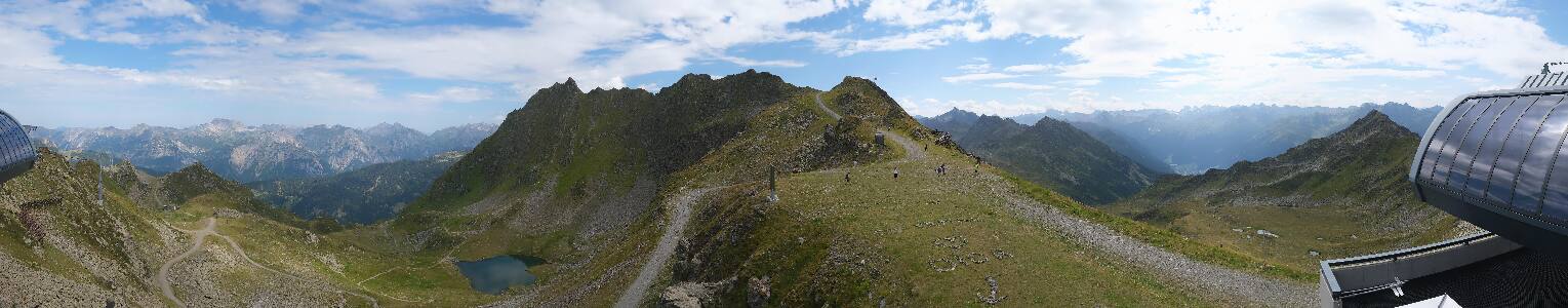 Silvretta Montafon Panorama Bahn am Hochjoch