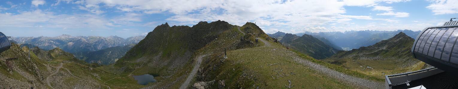 Silvretta Montafon Panorama Bahn am Hochjoch