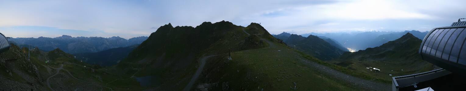 Silvretta Montafon Panorama Bahn am Hochjoch