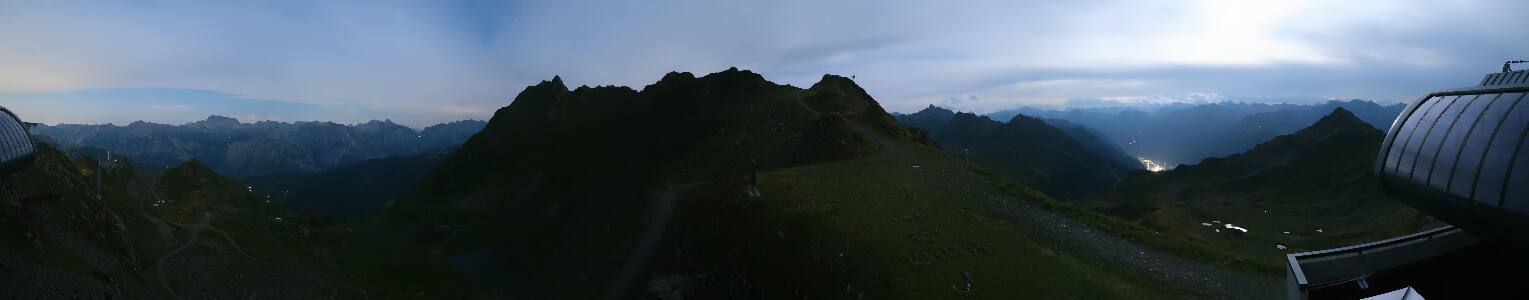 Silvretta Montafon Panorama Bahn am Hochjoch