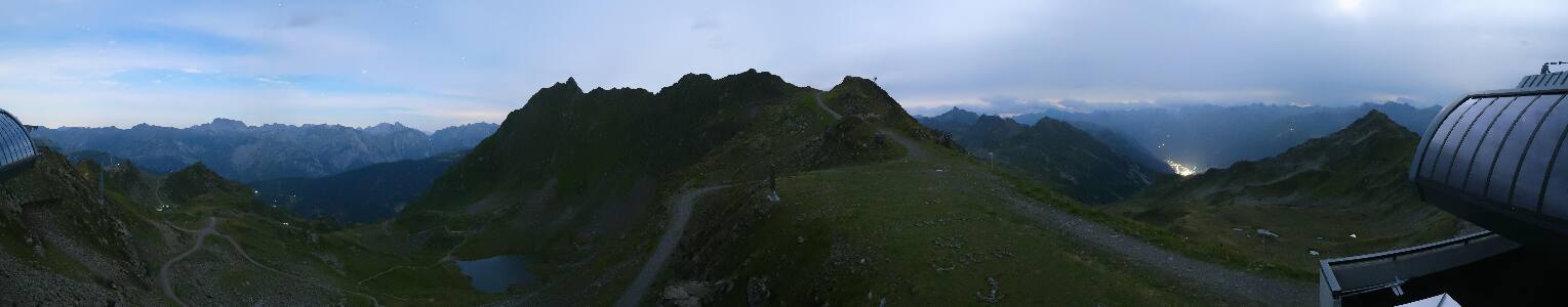 Silvretta Montafon Panorama Bahn am Hochjoch