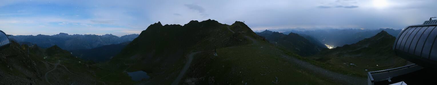 Silvretta Montafon Panorama Bahn am Hochjoch