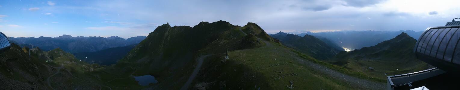 Silvretta Montafon Panorama Bahn am Hochjoch