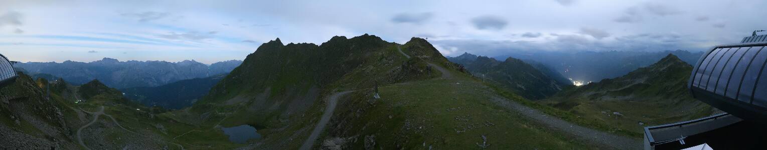 Silvretta Montafon Panorama Bahn am Hochjoch