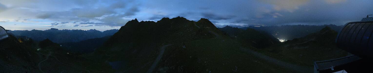 Silvretta Montafon Panorama Bahn am Hochjoch