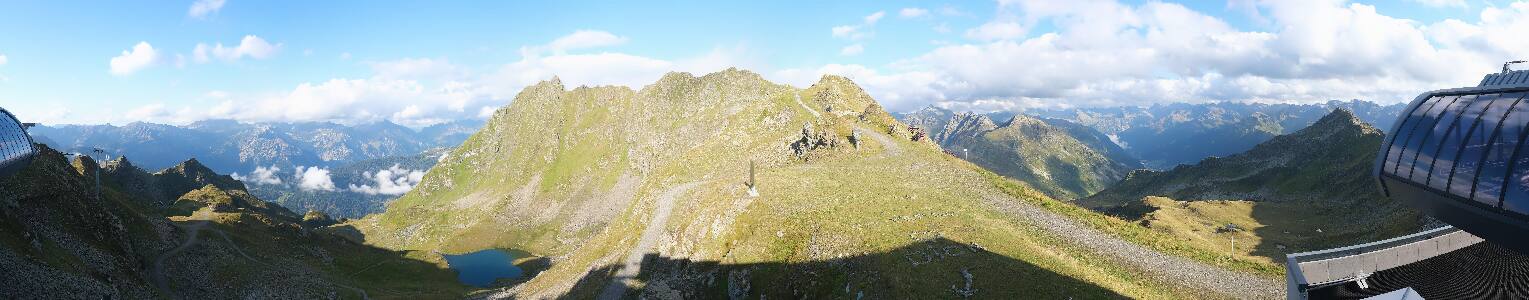 Silvretta Montafon Panorama Bahn am Hochjoch
