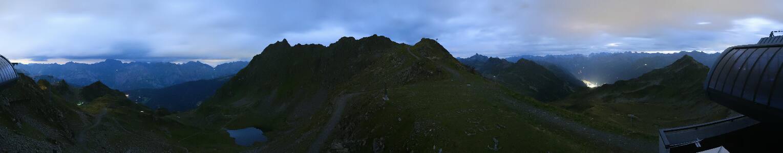 Silvretta Montafon Panorama Bahn am Hochjoch