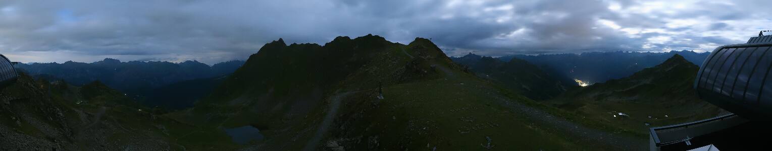 Silvretta Montafon Panorama Bahn am Hochjoch