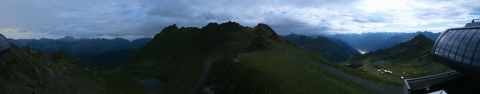 Silvretta Montafon Panorama Bahn am Hochjoch