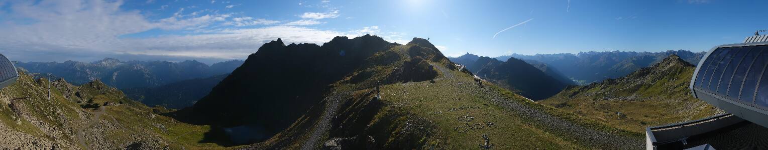 Silvretta Montafon Panorama Bahn am Hochjoch