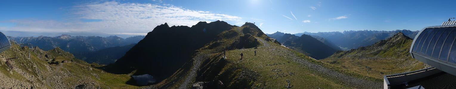 Silvretta Montafon Panorama Bahn am Hochjoch