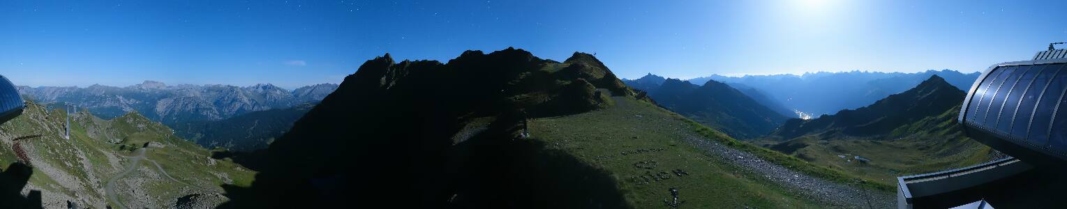 Silvretta Montafon Panorama Bahn am Hochjoch