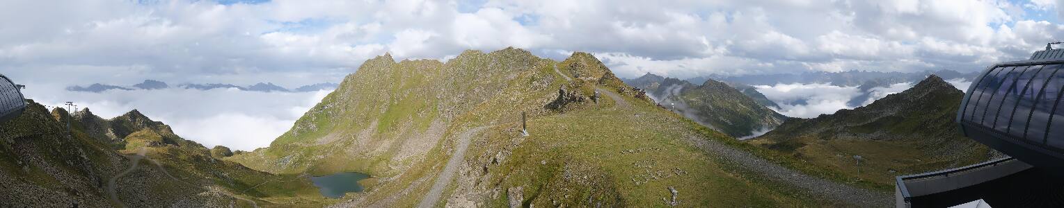 Silvretta Montafon Panorama Bahn am Hochjoch