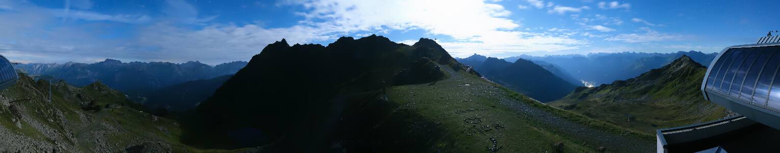 Silvretta Montafon Panorama Bahn am Hochjoch