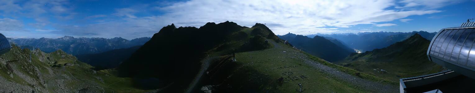 Silvretta Montafon Panorama Bahn am Hochjoch
