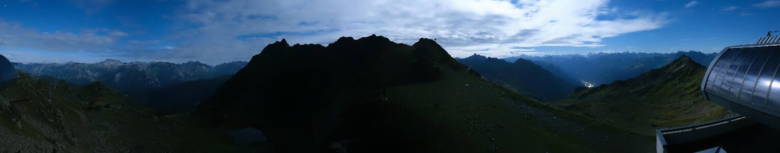 Silvretta Montafon Panorama Bahn am Hochjoch