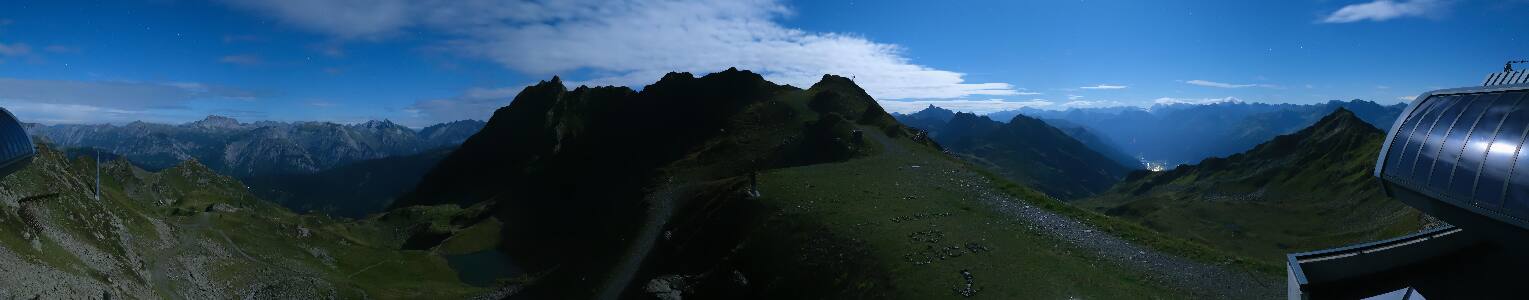 Silvretta Montafon Panorama Bahn am Hochjoch