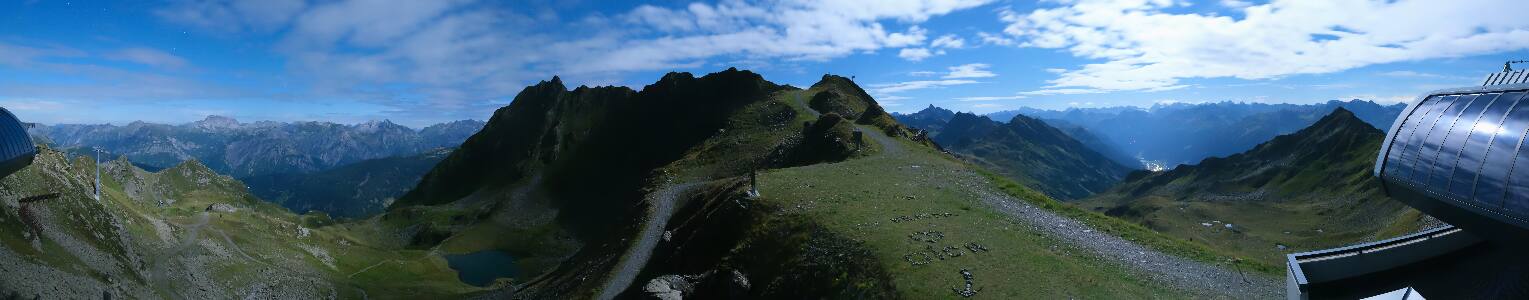 Silvretta Montafon Panorama Bahn am Hochjoch