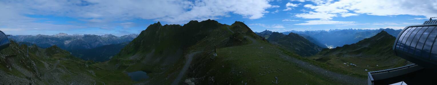 Silvretta Montafon Panorama Bahn am Hochjoch