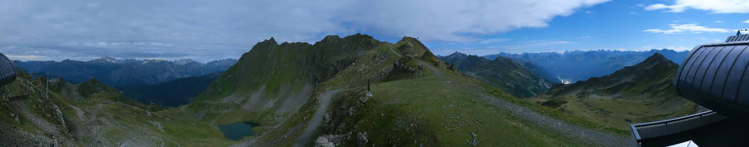 Silvretta Montafon Panorama Bahn am Hochjoch