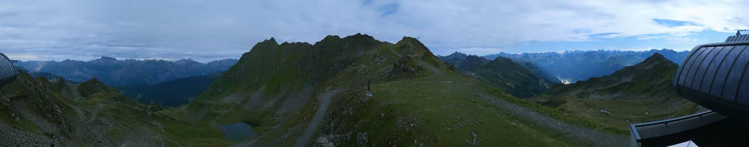 Silvretta Montafon Panorama Bahn am Hochjoch
