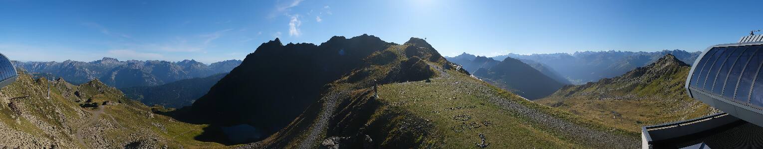 Silvretta Montafon Panorama Bahn am Hochjoch