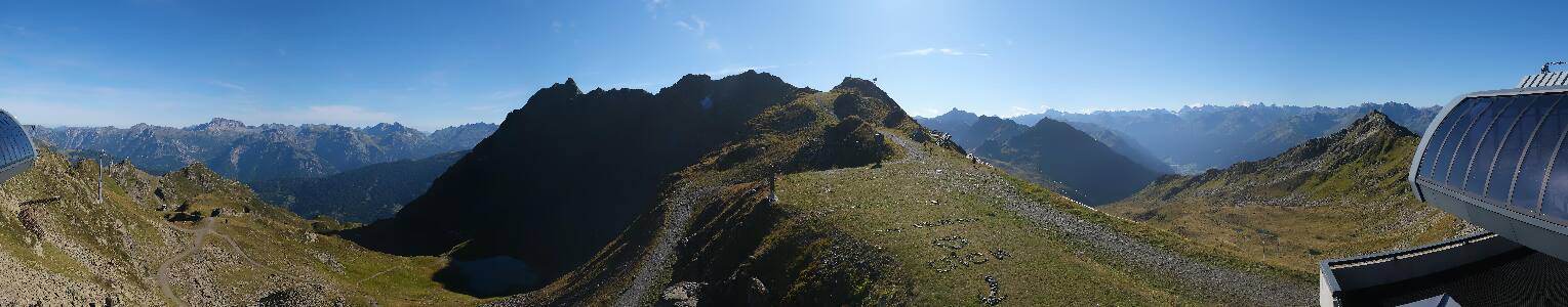 Silvretta Montafon Panorama Bahn am Hochjoch