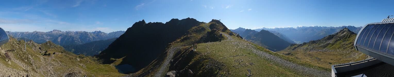 Silvretta Montafon Panorama Bahn am Hochjoch