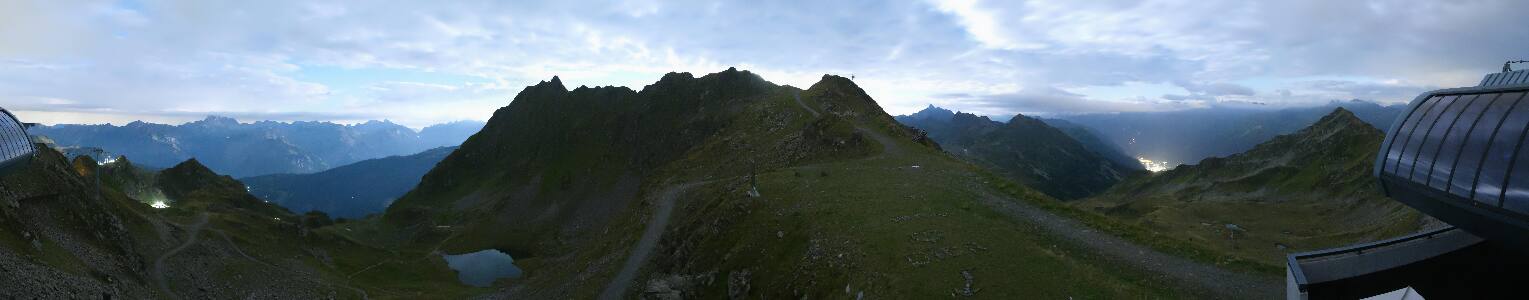Silvretta Montafon Panorama Bahn am Hochjoch