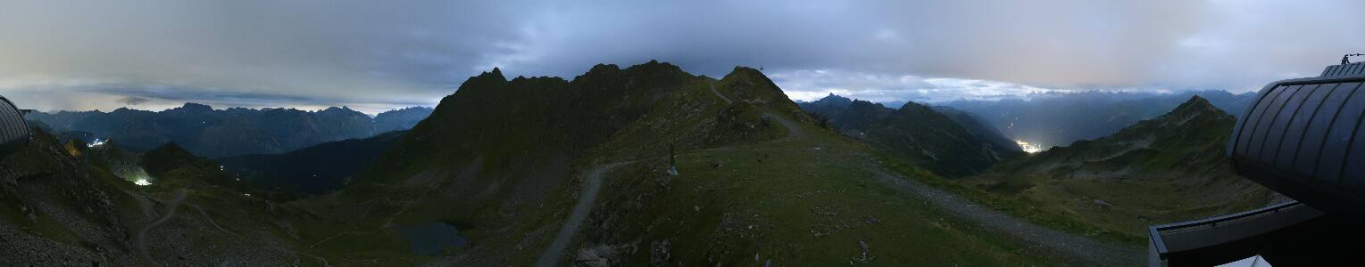 Silvretta Montafon Panorama Bahn am Hochjoch