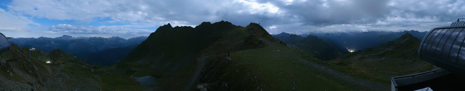 Silvretta Montafon Panorama Bahn am Hochjoch