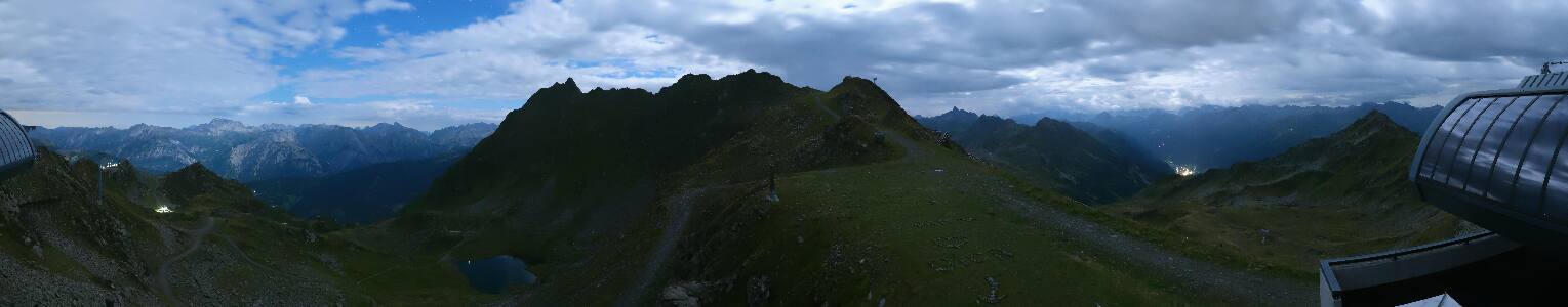 Silvretta Montafon Panorama Bahn am Hochjoch