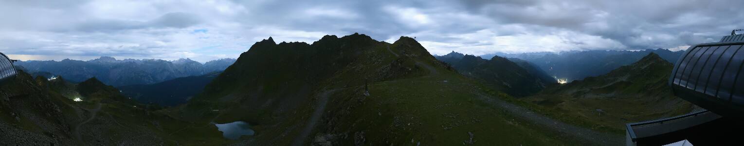 Silvretta Montafon Panorama Bahn am Hochjoch