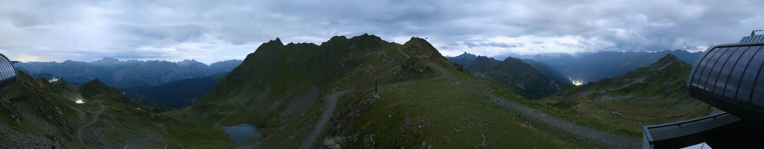 Silvretta Montafon Panorama Bahn am Hochjoch