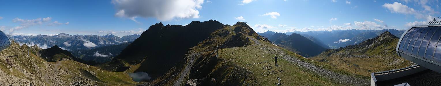 Silvretta Montafon Panorama Bahn am Hochjoch