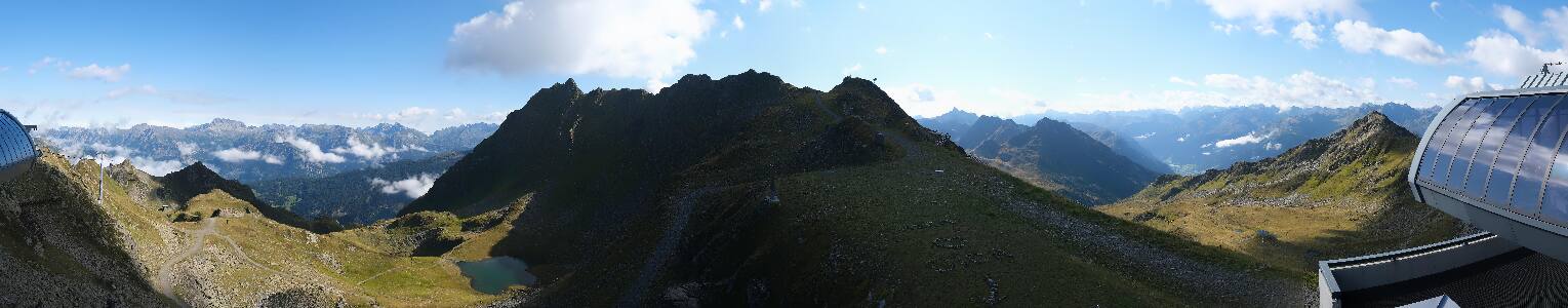 Silvretta Montafon Panorama Bahn am Hochjoch