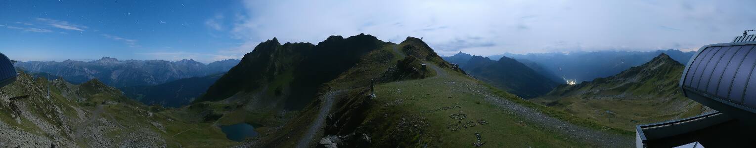 Silvretta Montafon Panorama Bahn am Hochjoch
