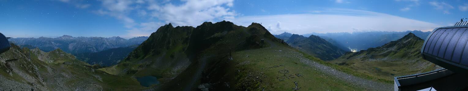 Silvretta Montafon Panorama Bahn am Hochjoch